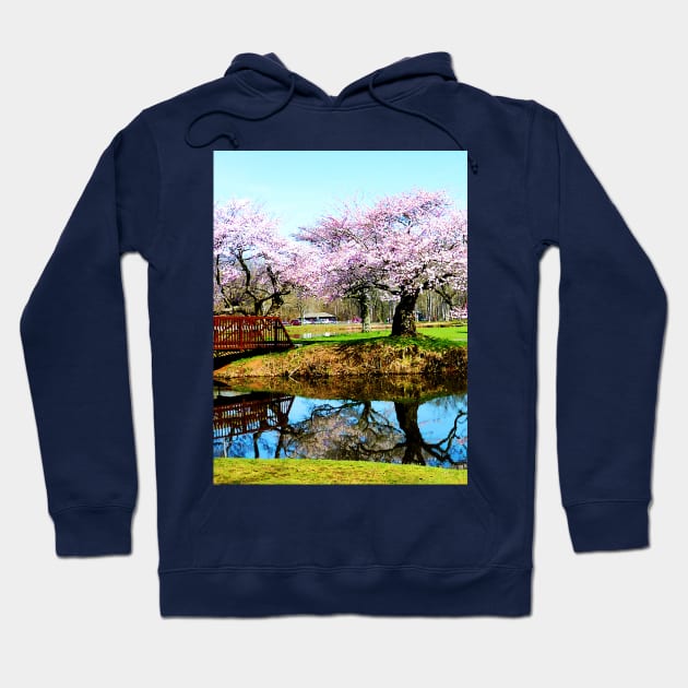 Spring - Cherry Trees in the Park Hoodie by SusanSavad